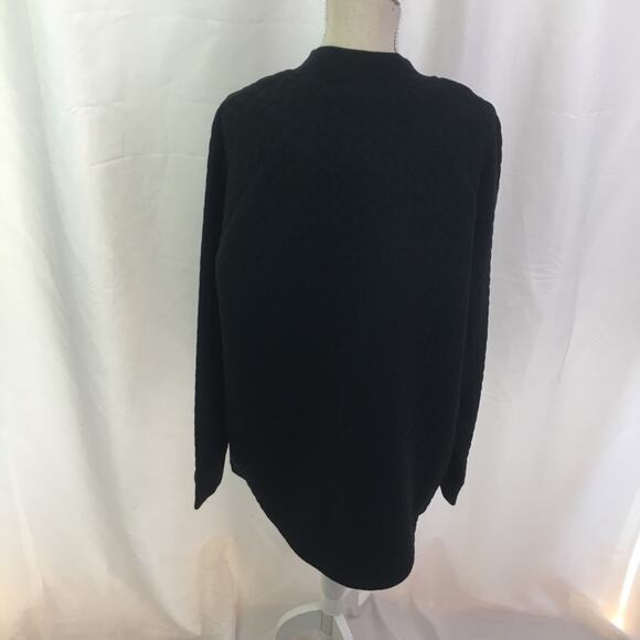 Isaac Mizrahi Live Jacquard Cable Knit Jacket XS - Picture 6 of 15